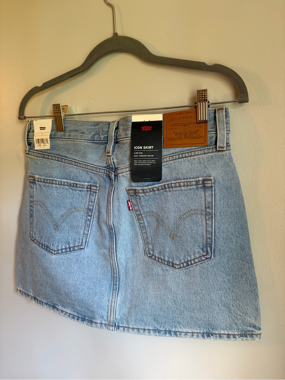 Levi's Light Blue Denim Mini Skirt